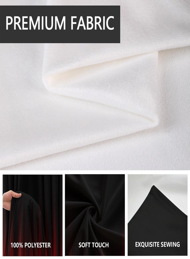 AAtter Red and Black Window Curtain Abstract Boys Ombre Striped Boho Simple Gradient Teen Men Art Aesthetic Living Room Bedroom Drapes Treatment Fabric 1 Pair Home Decor, 42" W x 63" L, Modern - Image 2